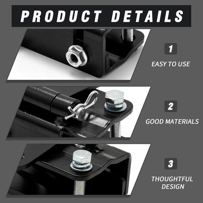 SYOWADA Snowmobile Bumper Hitch, Steel Snowmobile Hitch, Replacement for Ski-Doo, Replacement for Polaris, Replacement for Yamaha, Replacement for Arctic Cat - Image 2